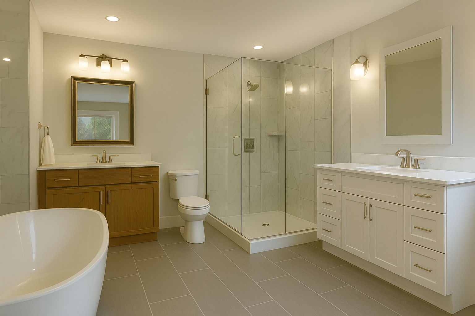 Master bathroom renovation in Hickory NC