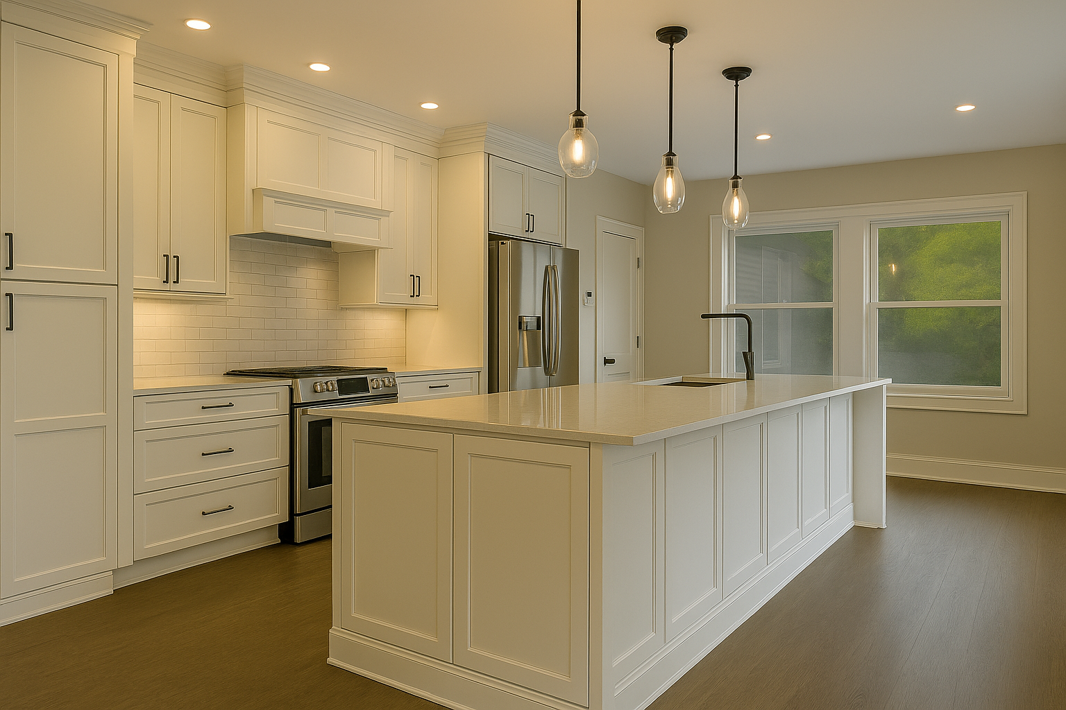 Kitchen renovation before and after in Western NC by Project X Construction